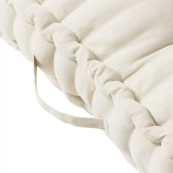 Eminza Coussin De Sol Extérieur Capitonné (50 X 50 Cm) Sunset Ecru