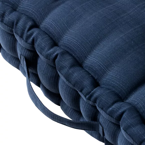 Eminza Coussin De Sol Extérieur Capitonné (50 X 50 Cm) Sunset Bleu Nuit