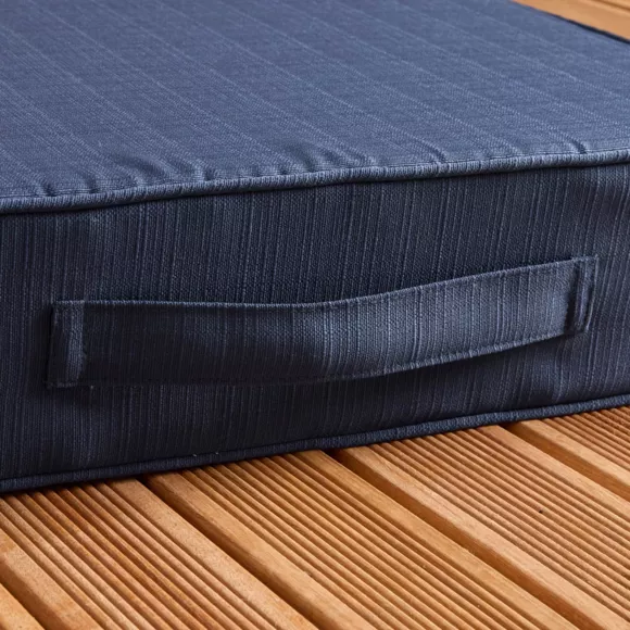 Eminza Coussin De Sol Extérieur Déhoussable (45 X 45 Cm) Sunset Bleu Nuit