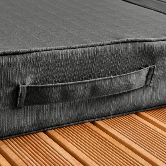 Eminza Coussin De Sol Extérieur Déhoussable (45 X 45 Cm) Sunset Gris Anthracite