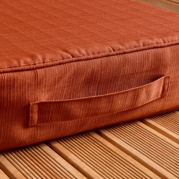 Eminza Coussin De Sol Extérieur Déhoussable (45 X 45 Cm) Sunset Terracotta
