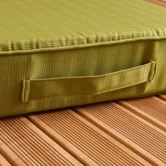 Eminza Coussin De Sol Extérieur Déhoussable (45 X 45 Cm) Sunset Vert Olive