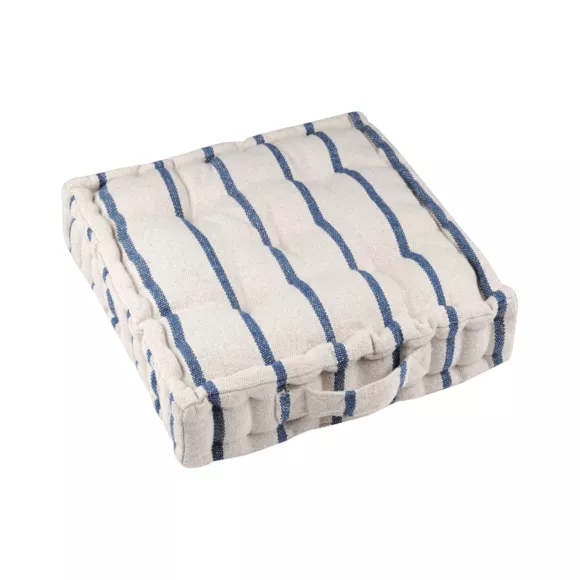 Eminza Coussin De Sol Extérieur Toile De Coton (45 X 45 Cm) Ocealys Bleu Marine