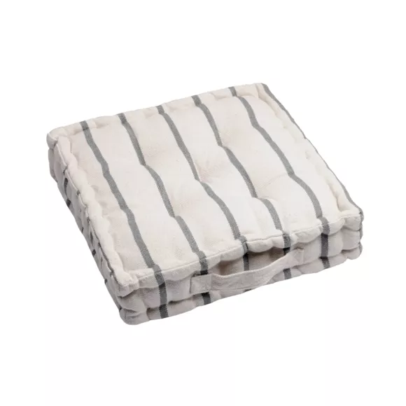 Eminza Coussin De Sol Extérieur Toile De Coton (45 X 45 Cm) Ocealys Gris Anthracite