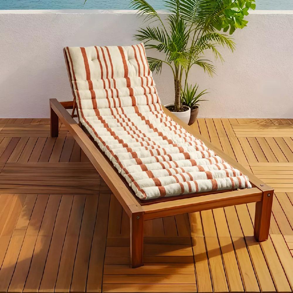 eminza Coussin de transat enroulable (180 x 60 cm) Nautira Orange