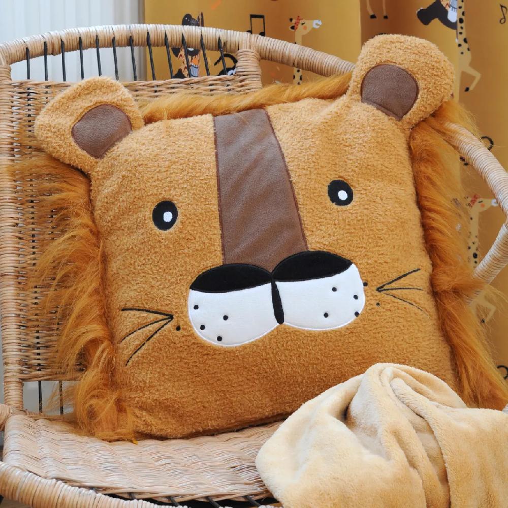 eminza Coussin enfant carré (40 x 40 cm) Zimba Marron