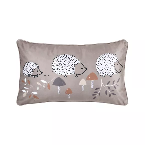 Eminza Coussin Enfant Rectangulaire Velours (30 X 50 Cm) Gabin Marron