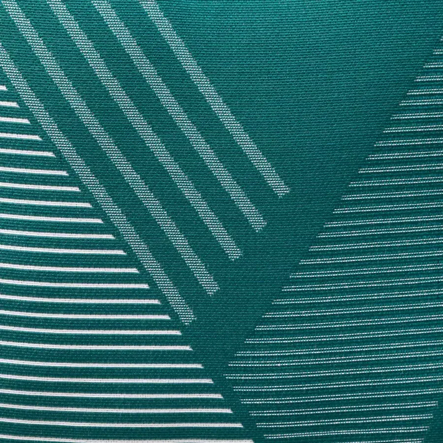 Eminza Coussin Extérieur Carré (40 X 40 Cm) Jacquard Bleu Canard