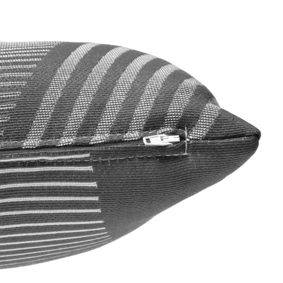 Eminza Coussin Extérieur Carré (40 X 40 Cm) Jacquard Gris Ardoise
