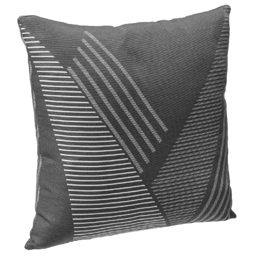 eminza Coussin extérieur carré (40 x 40 cm) Jacquard Gris ardoise