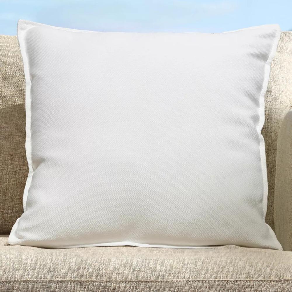 eminza Coussin extérieur carré (45 x 45 cm) Boraé Blanc