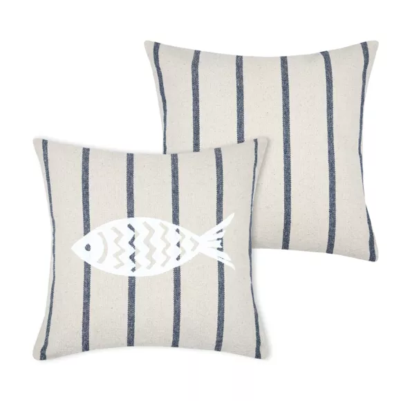 Eminza Coussin Extérieur Carré (45 X 45 Cm) Frehel Blanc