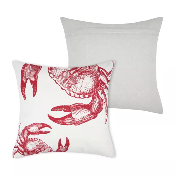 Eminza Coussin Extérieur Carré (45 X 45 Cm) Shellfish Rouge