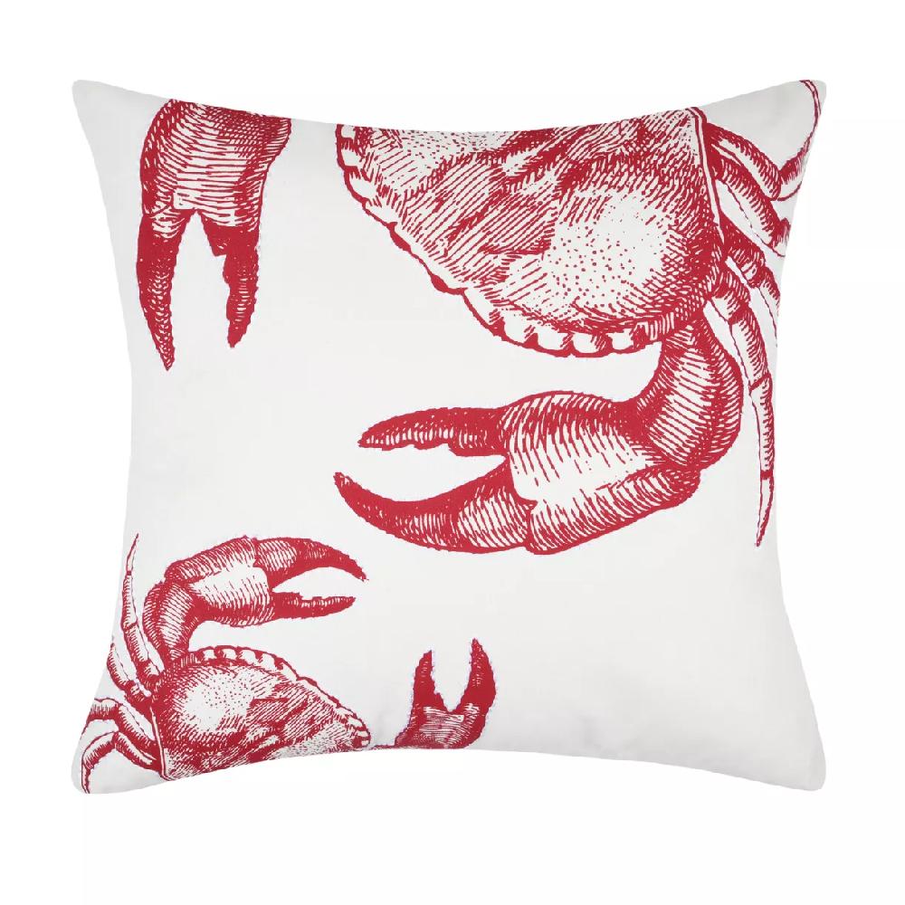 eminza Coussin extérieur carré (45 x 45 cm) Shellfish Rouge