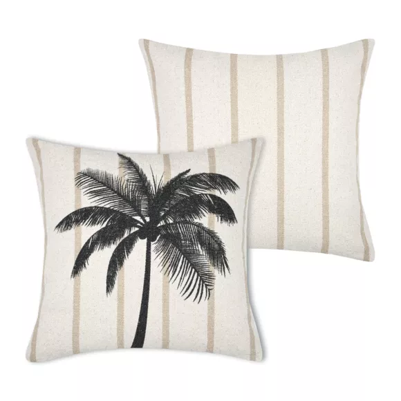 Eminza Coussin Extérieur Carré (45 X 45 Cm) Theoule Anthracite