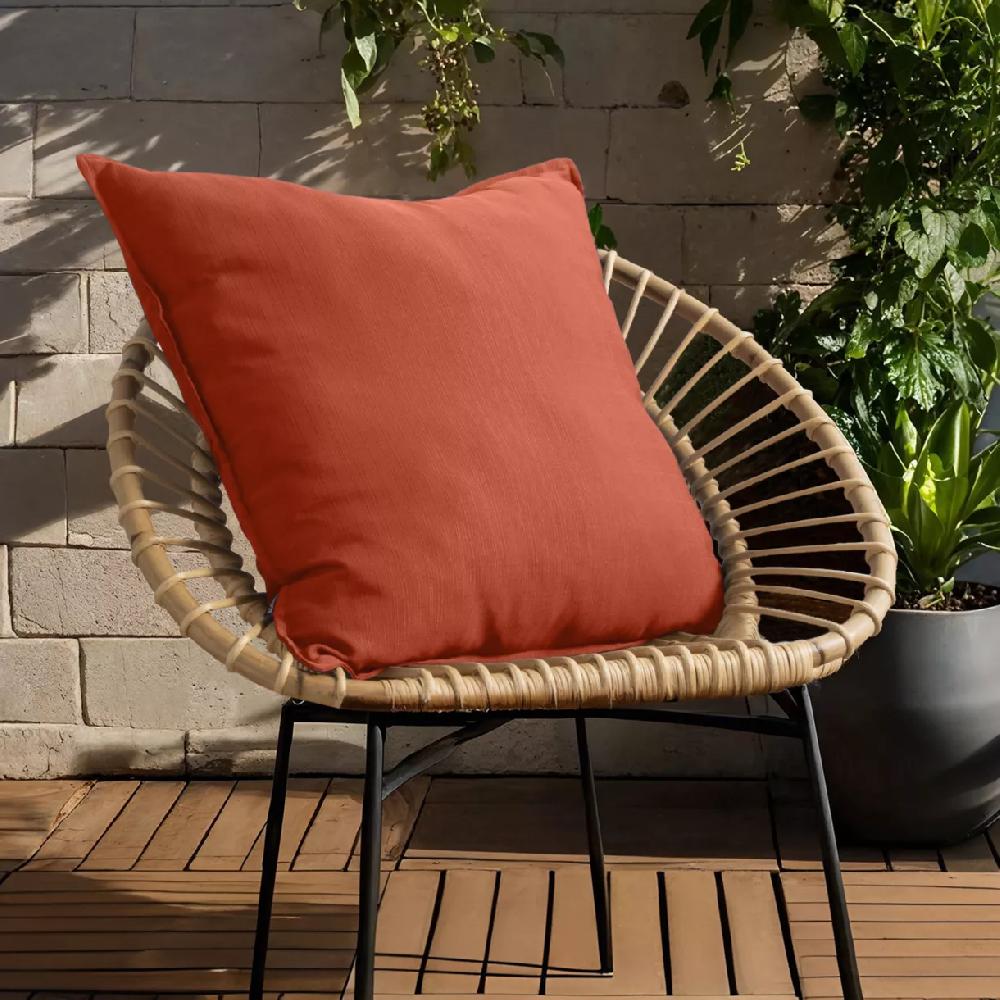 eminza Coussin extérieur carré (60 x 60 cm) Sunset Terracotta