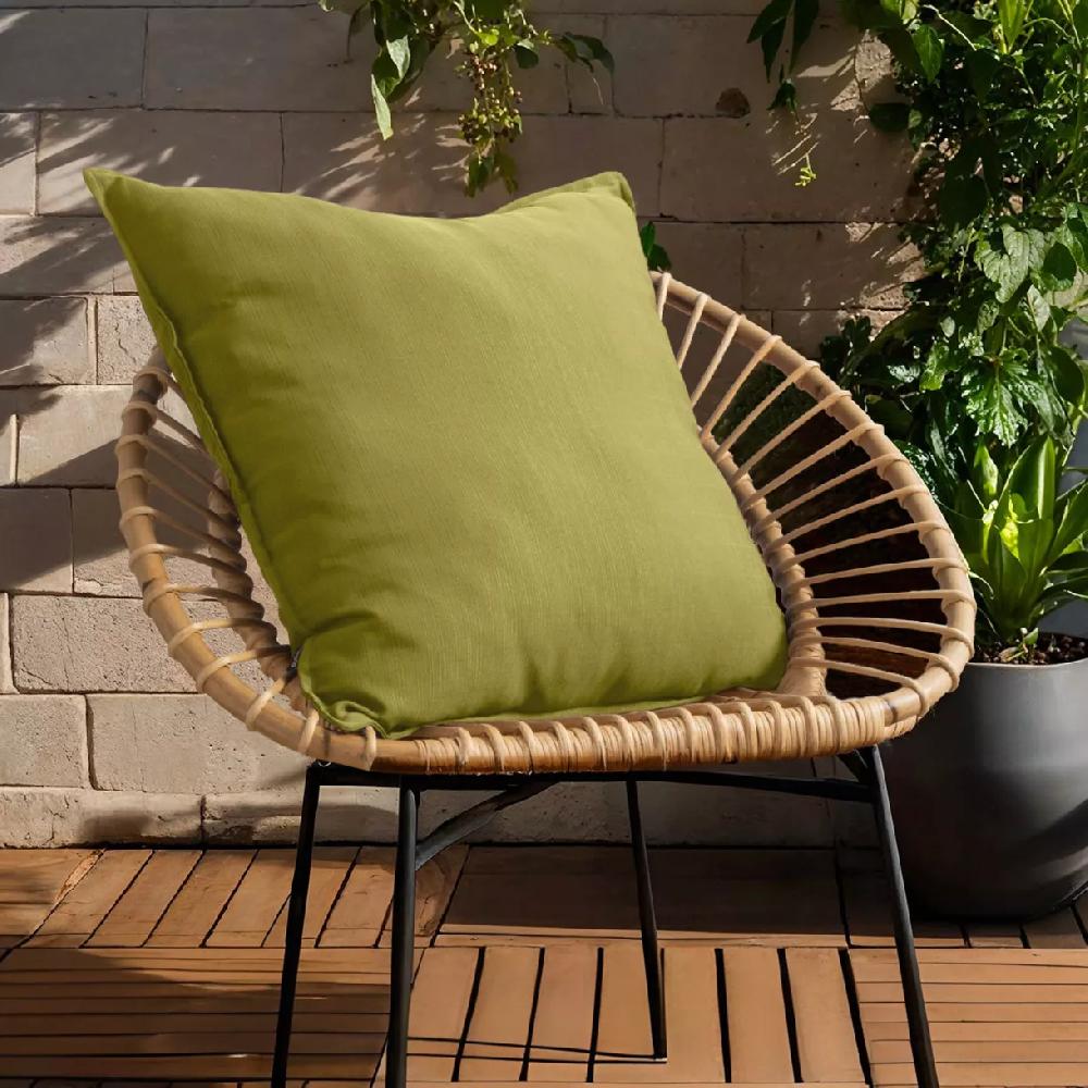 eminza Coussin extérieur carré (60 x 60 cm) Sunset Vert olive