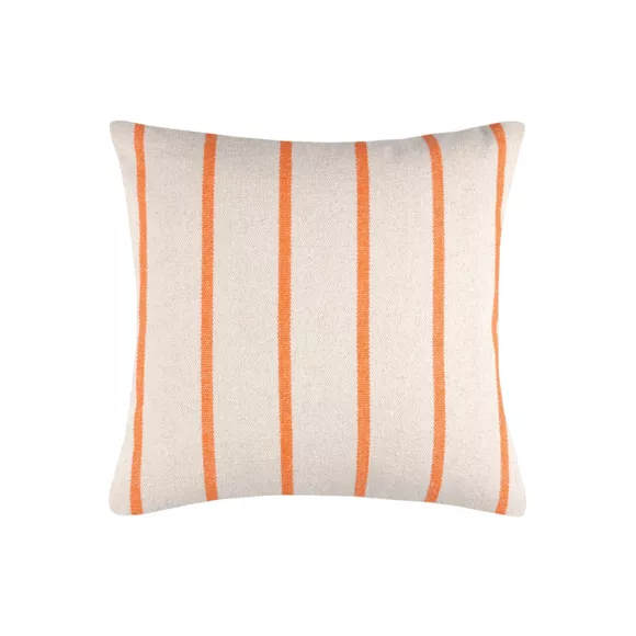 Eminza Coussin Extérieur Carré Toile De Coton (50 X 50 Cm) Ocealys Corail