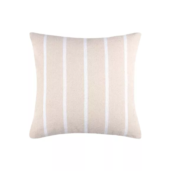 Eminza Coussin Extérieur Carré Toile De Coton (50 X 50 Cm) Ocealys Blanc