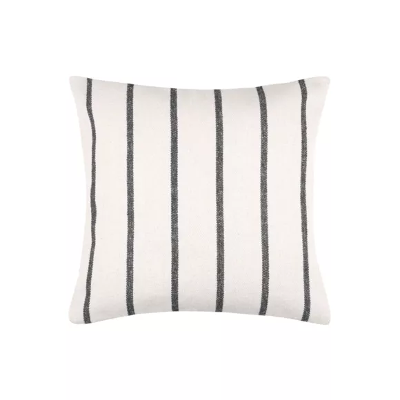 Eminza Coussin Extérieur Carré Toile De Coton (50 X 50 Cm) Ocealys Noir