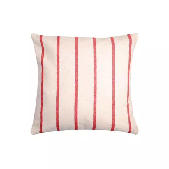 Eminza Coussin Extérieur Carré Toile De Coton (50 X 50 Cm) Ocealys Rouge