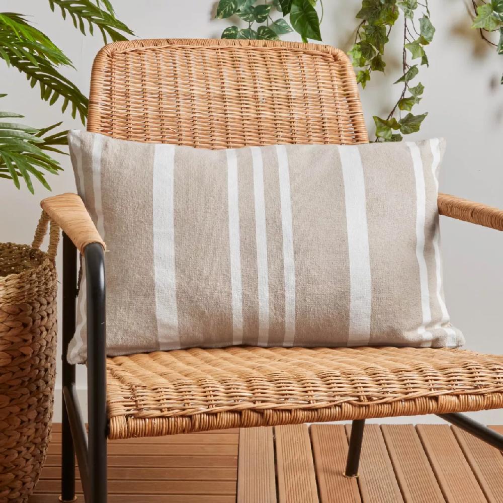 eminza Coussin extérieur rectangulaire (40 x 60 cm) Nautira Ecru