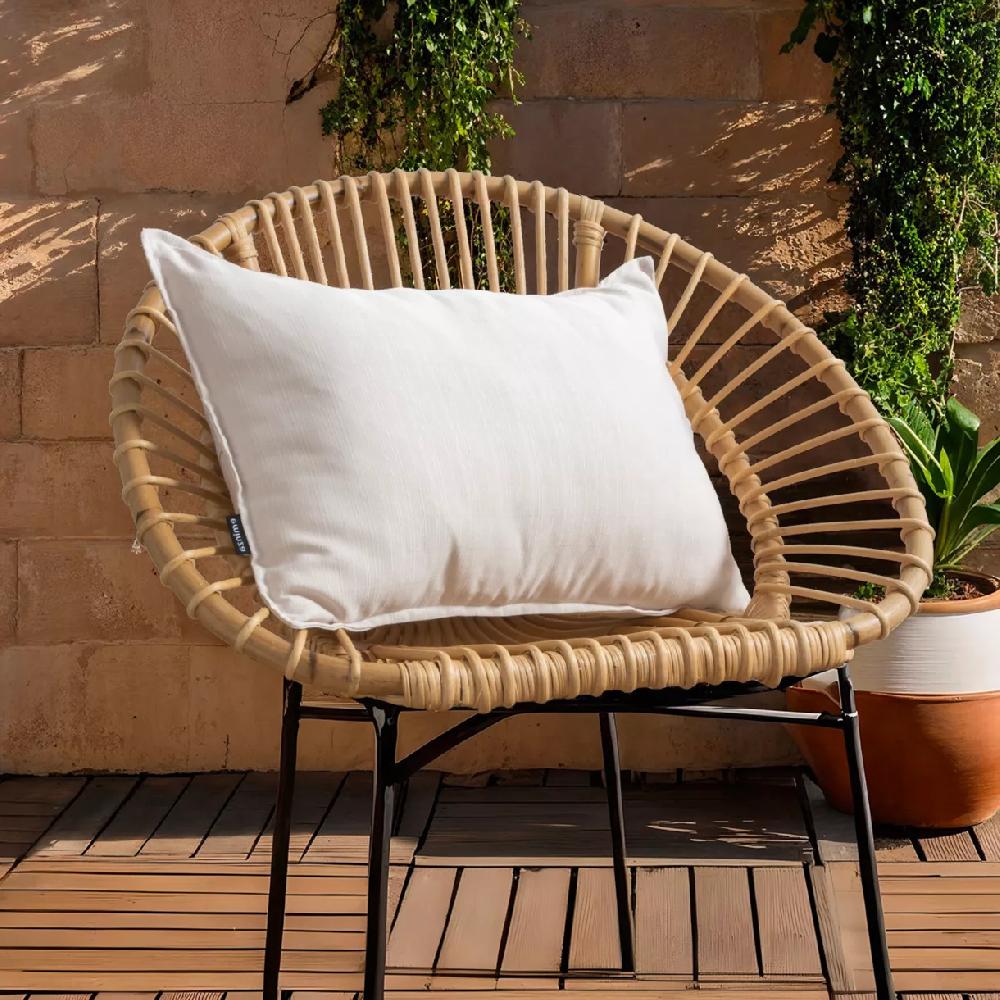 eminza Coussin extérieur rectangulaire (40 x 60 cm) Sunset Ecru