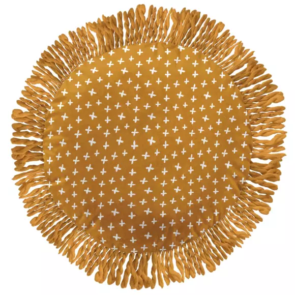 Eminza Coussin Lion Rond Enfant (40 Cm) Charlie Multicolore