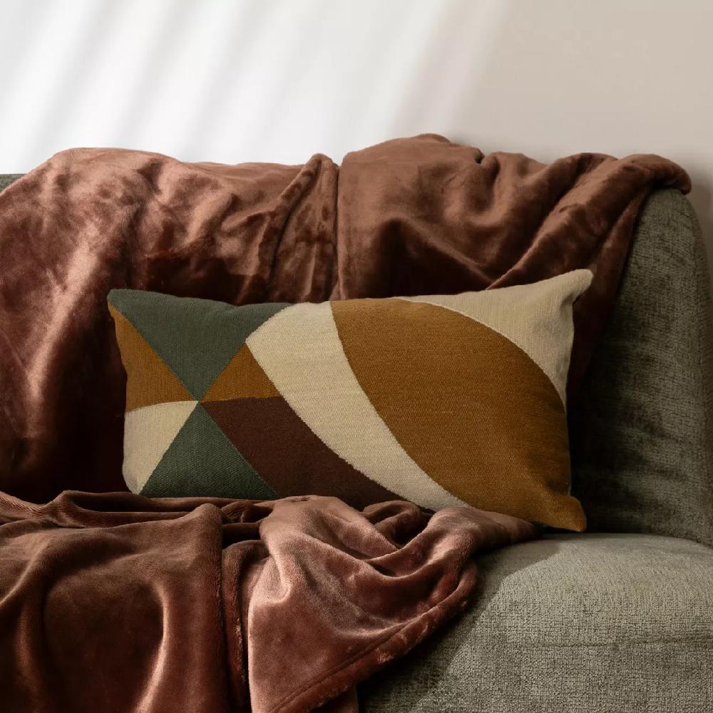 eminza Coussin rectangulaire brodé (30 x 50 cm) Harry Multicolore