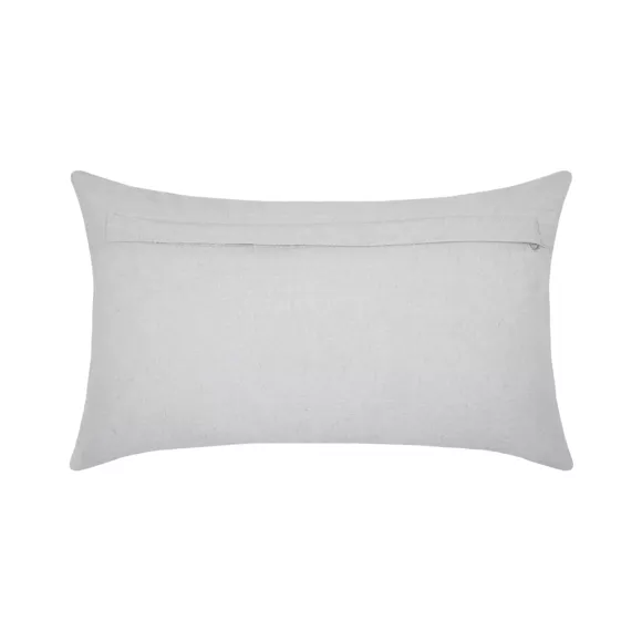 Eminza Coussin Rectangulaire Coton (30 X 50 Cm) Happy Gris Souris