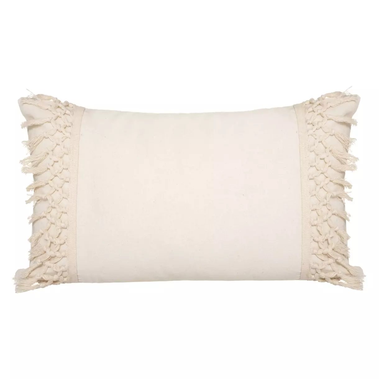 eminza Coussin rectangulaire coton (30 x 50 cm) Minos Ivoire
