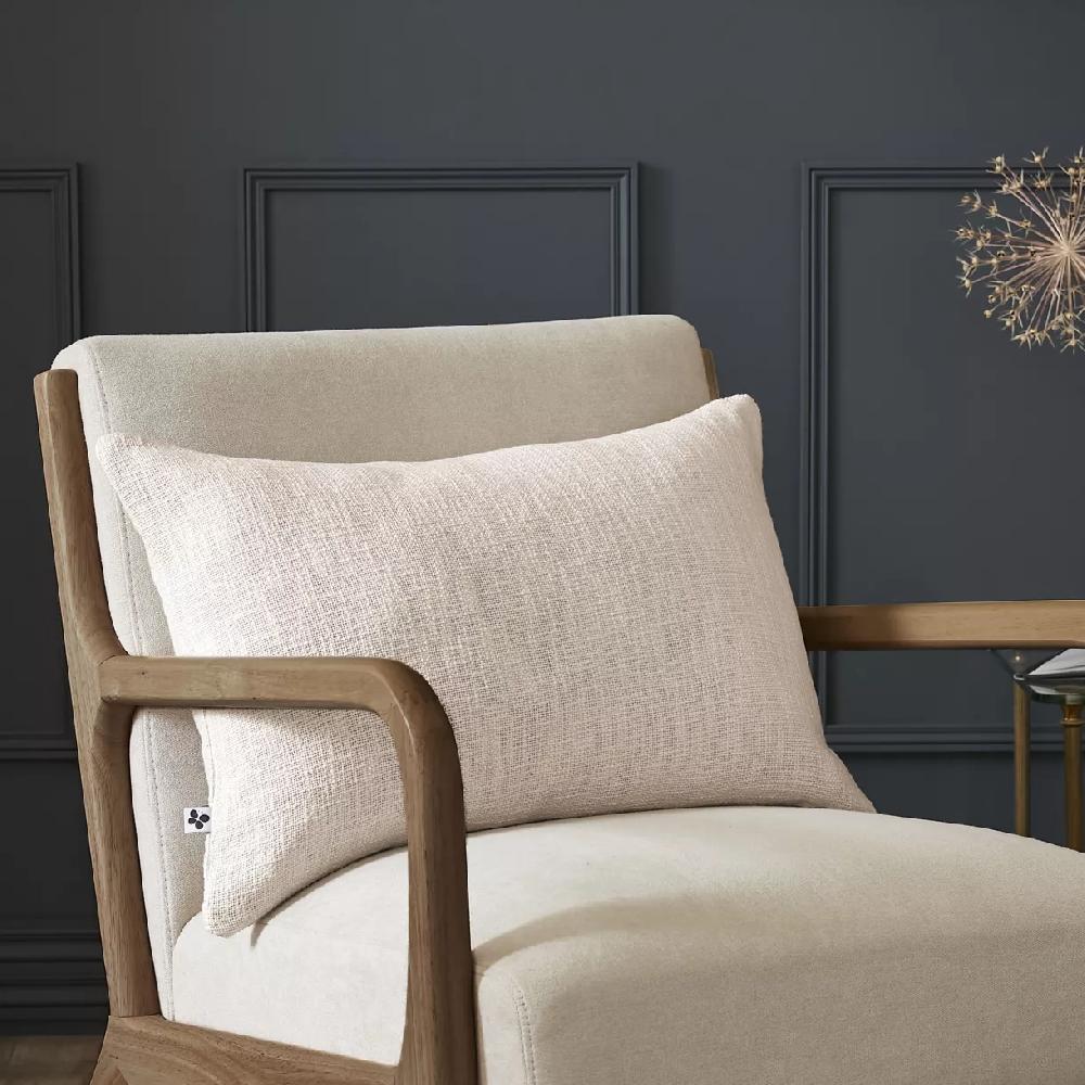 eminza Coussin rectangulaire coton (40 x 60 cm) Sixtine Beige
