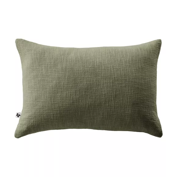 Eminza Coussin Rectangulaire Coton (40 X 60 Cm) Sixtine Vert Romarin