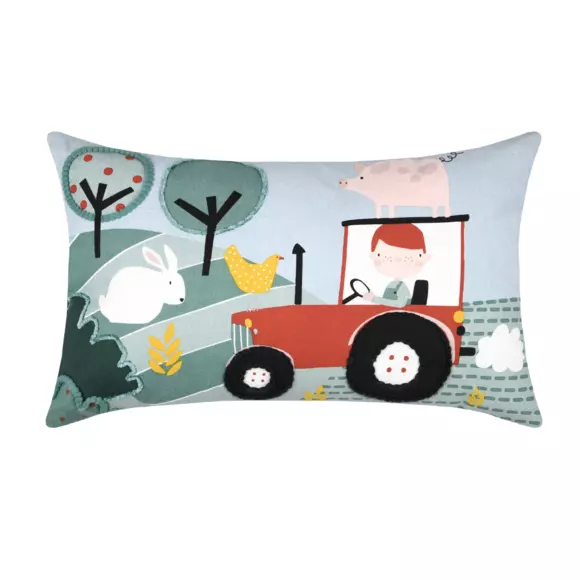 Eminza Coussin Rectangulaire Enfant (30 X 50 Cm) Tom Multicolore