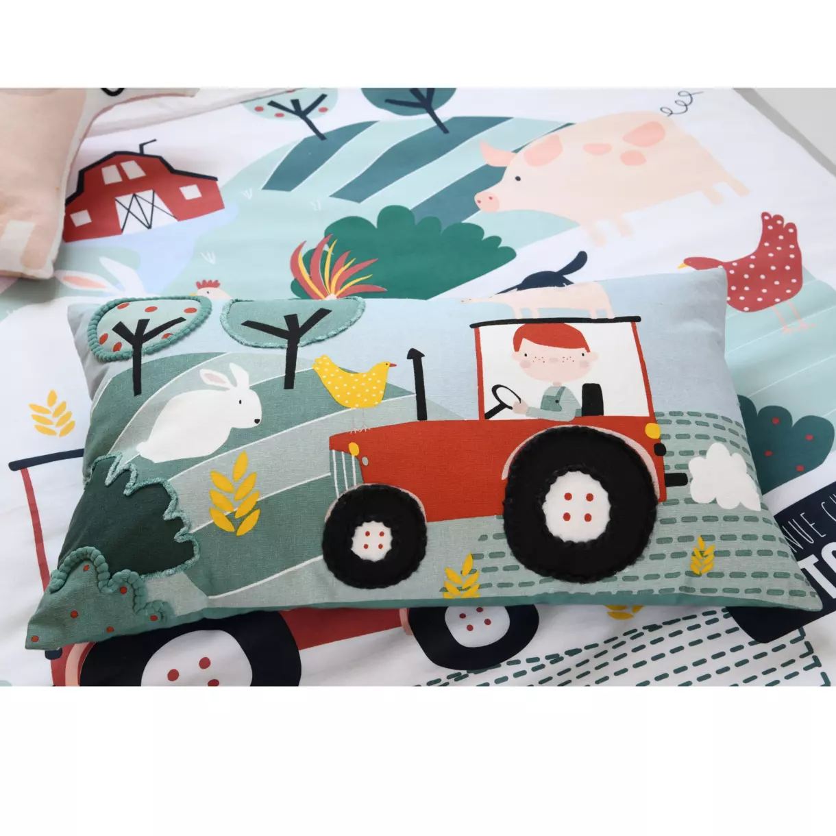 eminza Coussin rectangulaire enfant (30 x 50 cm) Tom Multicolore
