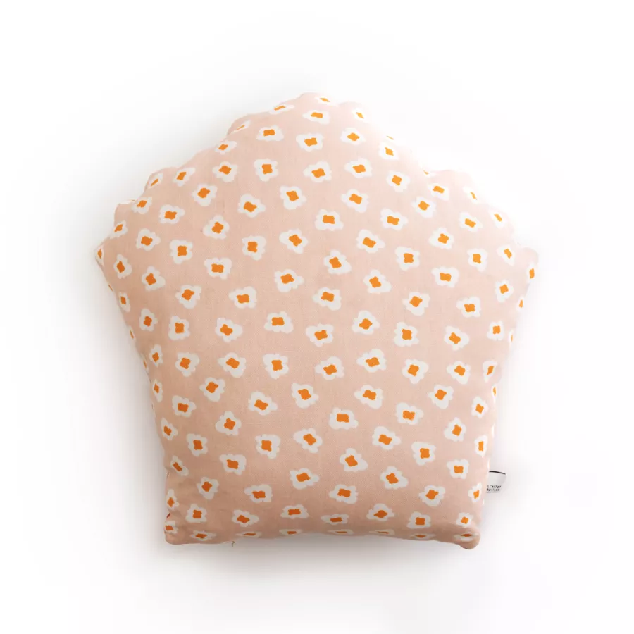 Eminza Coussin Rectangulaire Enfant Coton (40 X 42 Cm) Fresh Popcorn Rouge