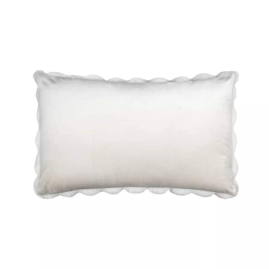 Eminza Coussin Rectangulaire Fausse Fourrure (50 X 80 Cm) Nebraska Ecru