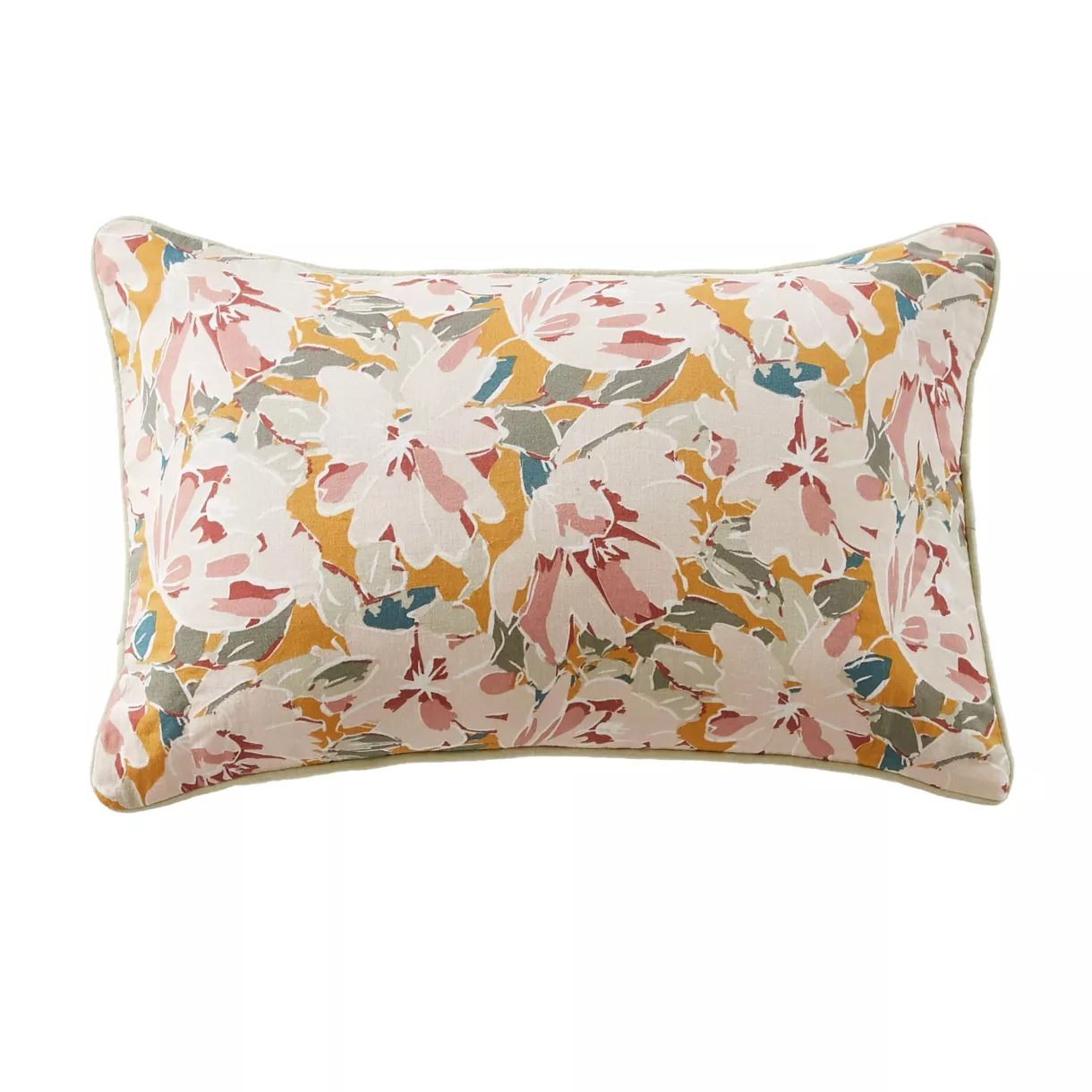 eminza Coussin rectangulaire gaze de coton (40 x 60 cm) April Multicolore