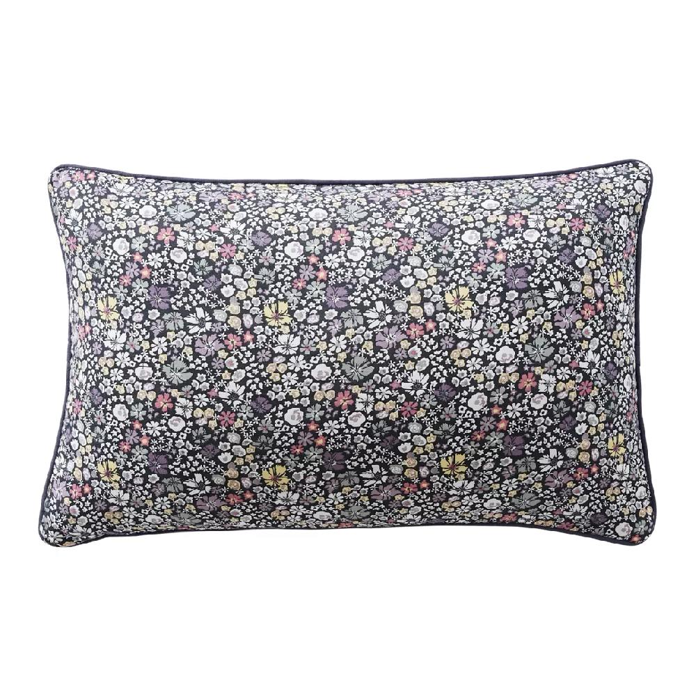 eminza Coussin rectangulaire gaze de coton (40 x 60 cm) Elya Violet