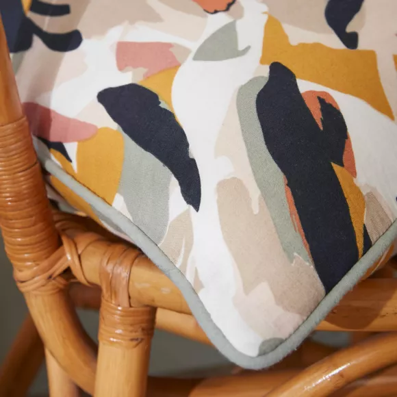 Eminza Coussin Rectangulaire Gaze De Coton (40 X 60 Cm) Mathilda Multicolore