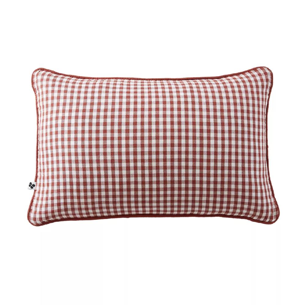 eminza Coussin rectangulaire gaze de coton (40 x 60 cm) Vickie Terracotta