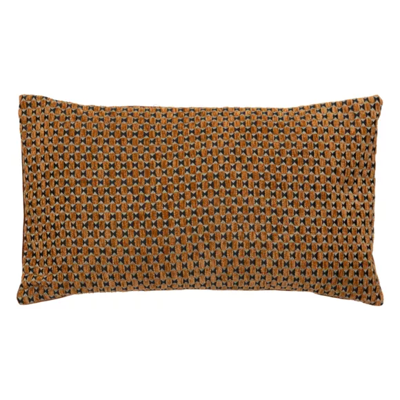 Eminza Coussin Rectangulaire Velours (30 X 50 Cm) Zaika Marron