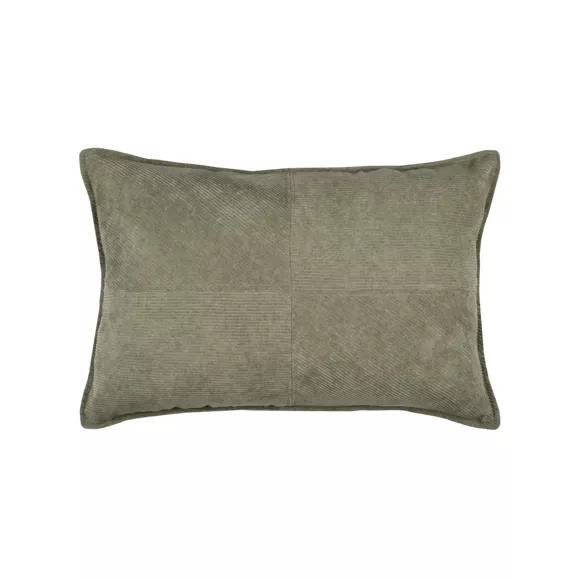 Eminza Coussin Rectangulaire Velours (40 X 60 Cm) Dandy Vert Kaki