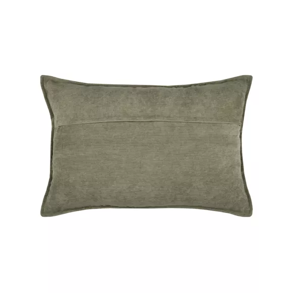 Eminza Coussin Rectangulaire Velours (40 X 60 Cm) Dandy Vert Kaki