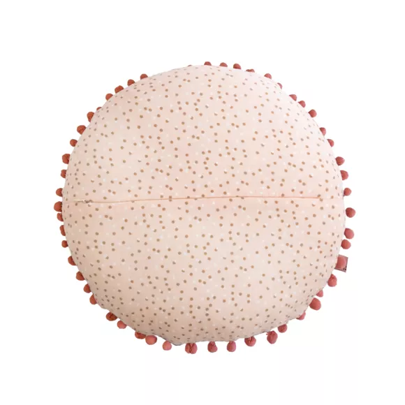 Eminza Coussin Rond Enfant Coton (40 Cm) Forêt Enchantée Multicolore