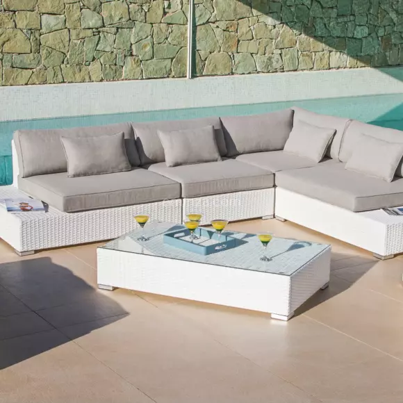 Eminza Coussins De Remplacement Pour Salon De Jardin Palma -Taupe