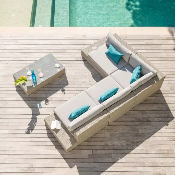 Eminza Coussins De Remplacement Pour Salon De Jardin Palma - Gris