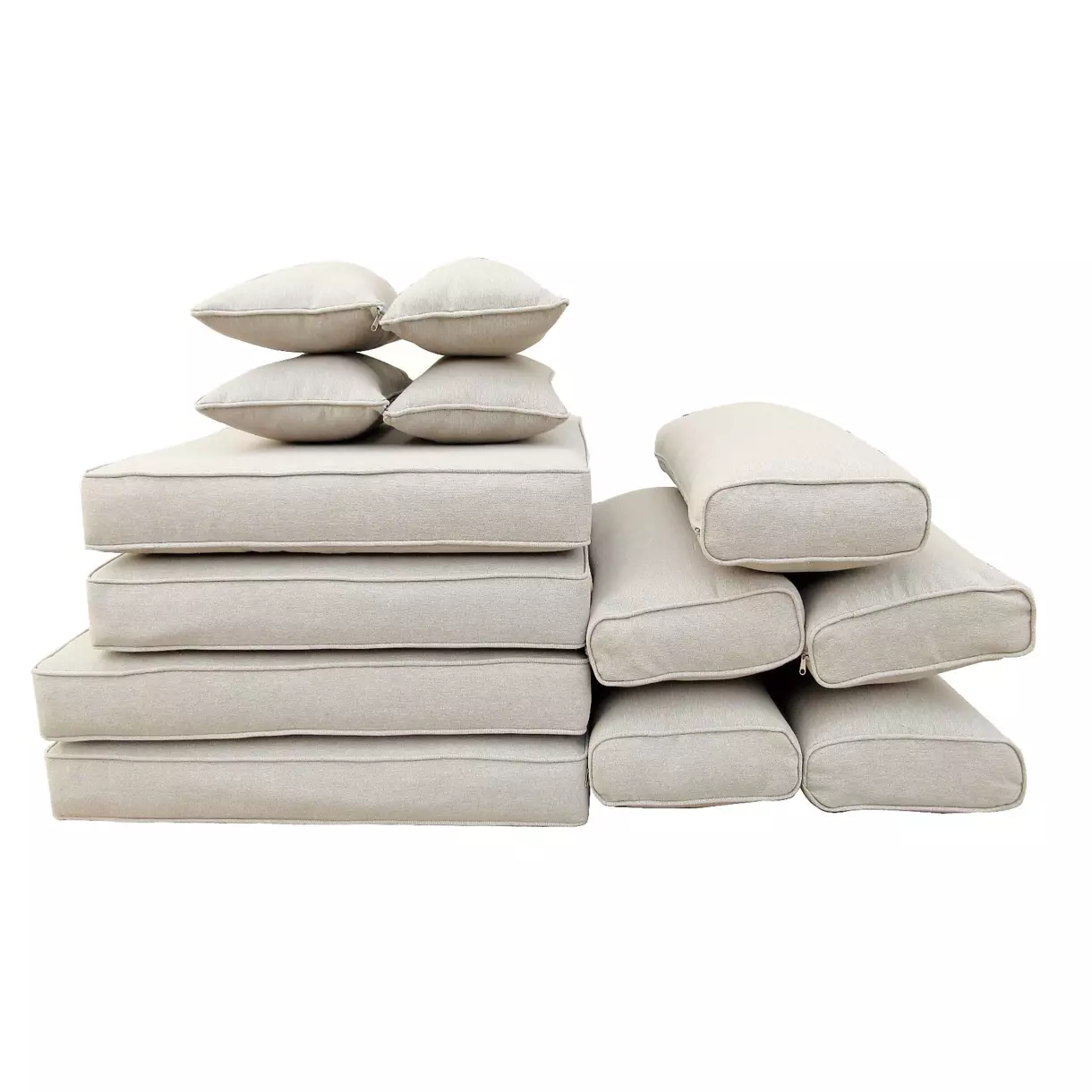 eminza Coussins de remplacement pour salon de jardin Palma -Taupe