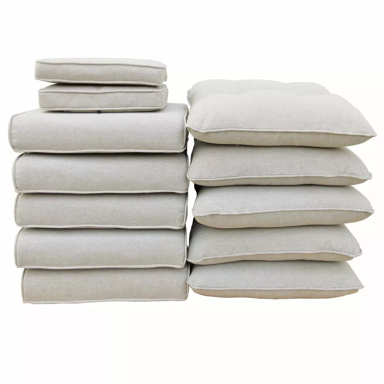 eminza Coussins de remplacement pour salon de jardin Tivoli - Taupe