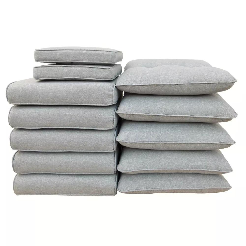 eminza Coussins de remplacement pour salon de jardin Tivoli - Gris foncé